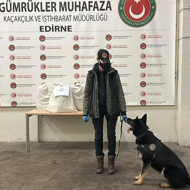 Kapıkule'de otomobilde 22 kilo esrar ele geçirildi