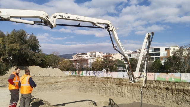 Söke'de Atatürk Ortaokulu'nun temeli atıldı