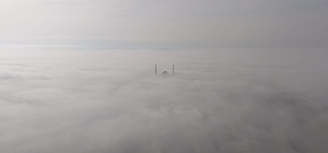 Batman'da yoğun sis; manzara dronla görüntülendi