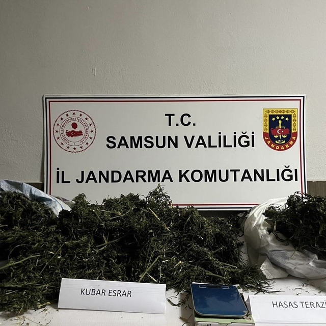 Cezaevinde bulunan şahsın evinde 3,5 kilo esrar ele geçti