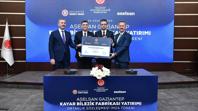 Aselsan Gaziantep Kayar Bilezik Fabrikası İçin Ortaklık İmza Töreni Gerçekleştirildi