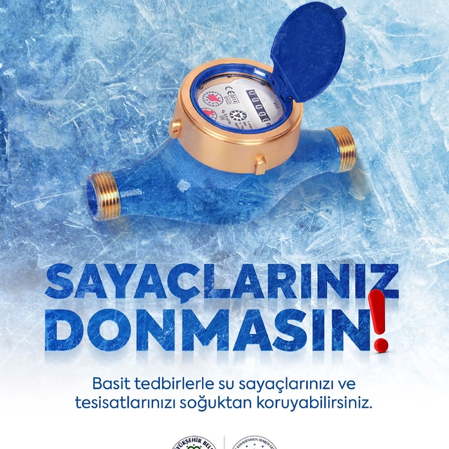 MUSKİ'de soğuk havalar için su sayaçları uyarısı