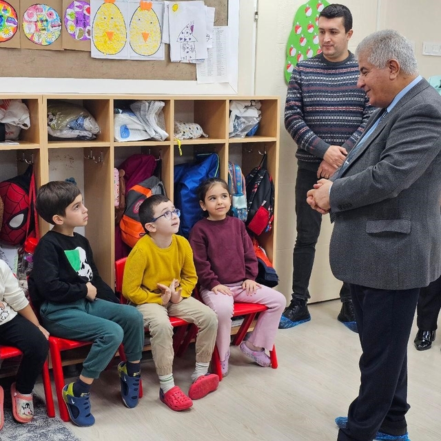 Milli Eğitim Müdürü Anaokulunda minik öğrencilerle buluştu