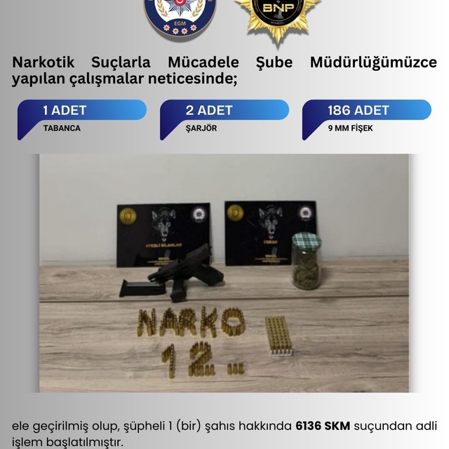 Bingöl'de tabanca ele geçirildi