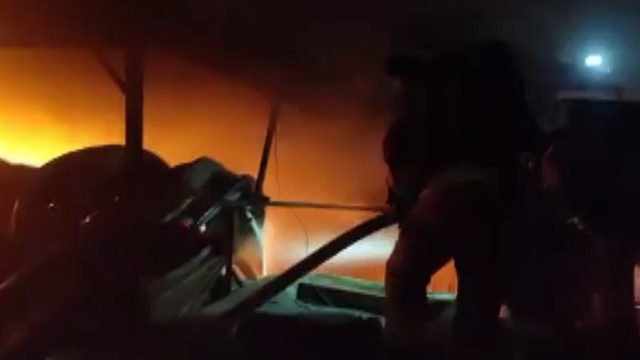 Kahramanmaraş'ta iş yeri yangını