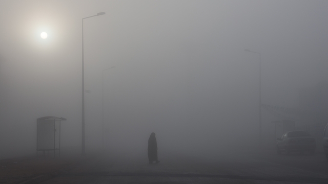 Elazığ'da sis görüş mesafesini 5 metreye düşürdü