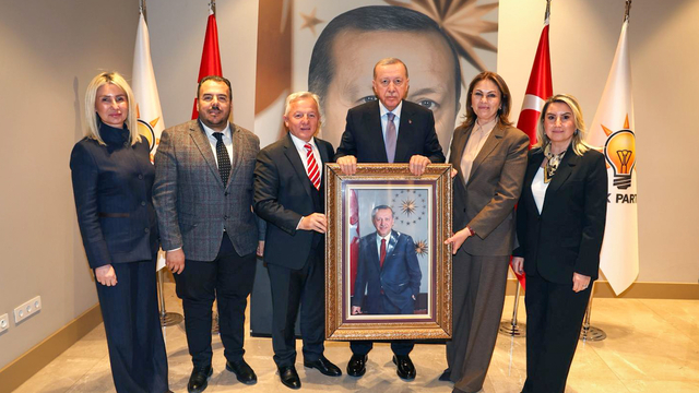 AK Parti Edirne heyeti Cumhurbaşkanı Erdoğan ile görüştü