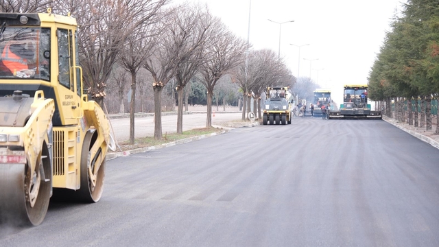 Çorum OSB'ye bin 700 ton asfalt serildi
