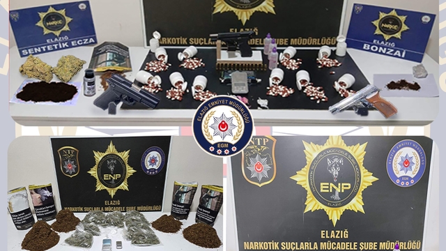 Elazığ'da uyuşturucu operasyonu: 19 tutuklama