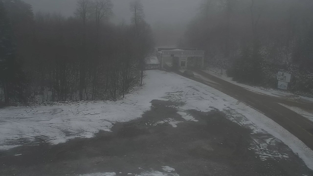 Kartepe'de kar ve sis