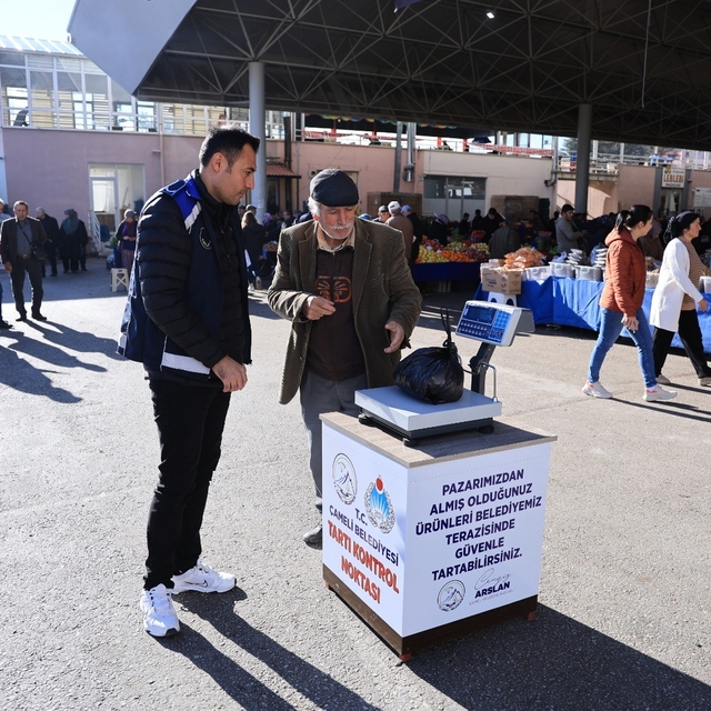 Çameli Belediyesinden 'güvenli terazi' uygulaması