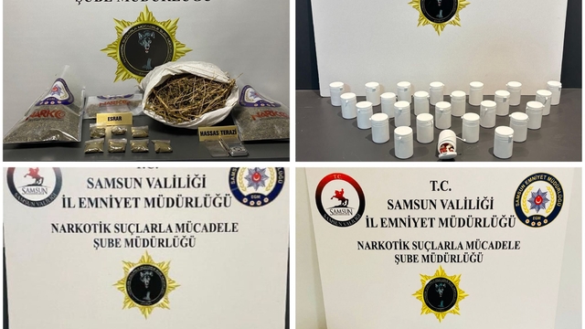 Samsun'da uyuşturucu operasyonunda 5 zanlı yakalandı
