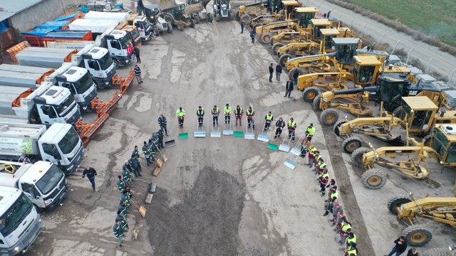 Elazığ Belediyesi karla mücadeleye hazır