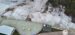 "Bolu'nun Pamukkalesi"nde kış sessizliği