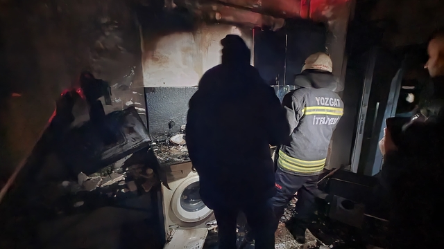 Yozgat'ta bir  apartman dairesinde meydana gelen patlamada 1 kişi yaralandı