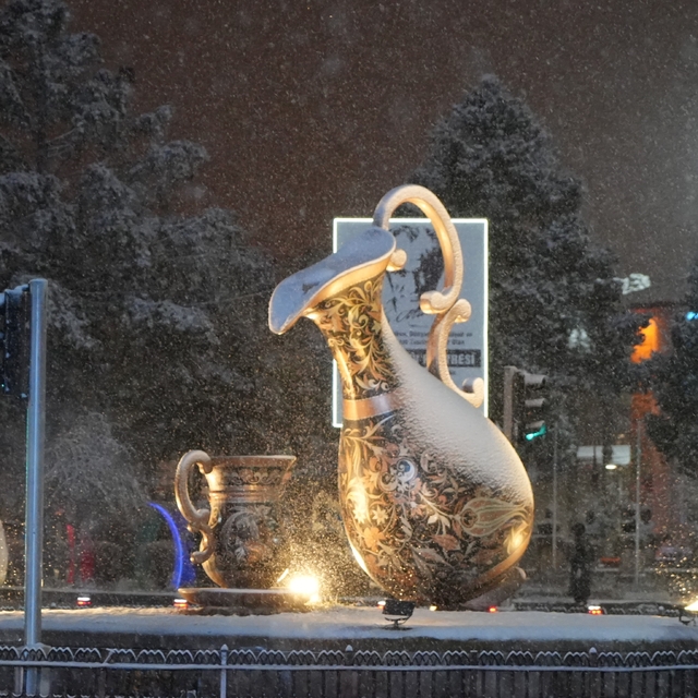 Erzincan'da kar yağışı