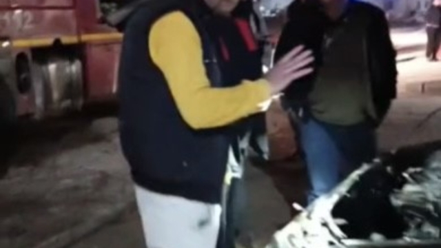 Osmaniye'de park halindeki otomobilde yangın