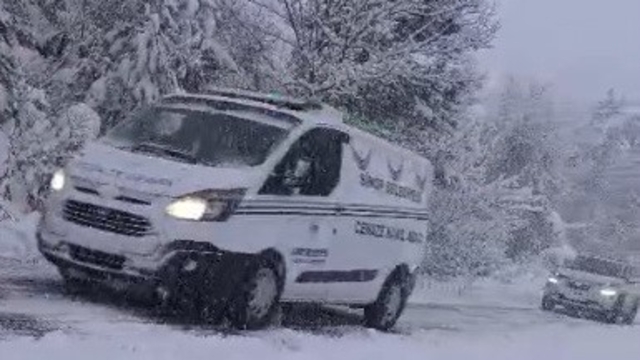 Sinop'ta kar yağışı: 34 köy yolu ulaşıma kapandı