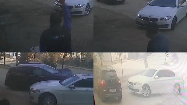 Hızla gelen araç, yola çıkan otomobile çarptı