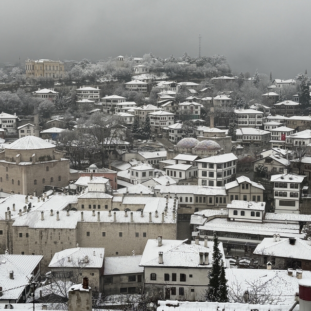 Karabük'te kar yağışı (2)