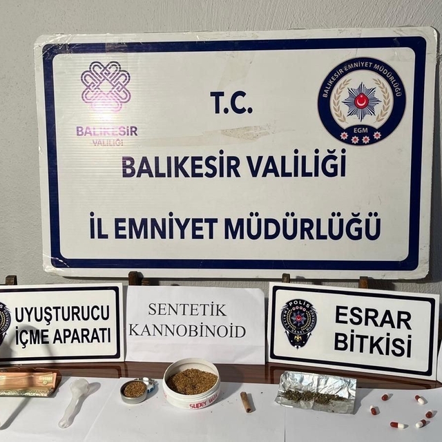 Gönen'de uyuşturucu operasyonu: 3 şüpheli gözaltına alındı