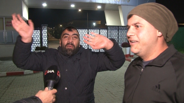 Edirne'de tahliye sevinci kameralara yansıdı: Koşarak çıkıp röportaj arasına girdi