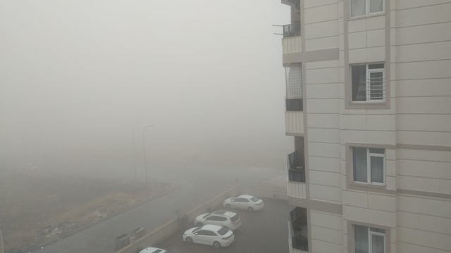 Şanlıurfa'da sis bulutu etkili oldu