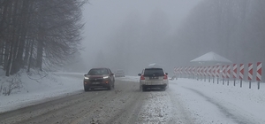 Kütahya'da kar yağışı