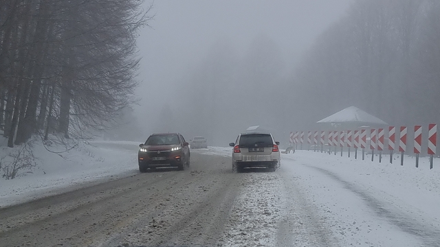 Kütahya'da kar yağışı