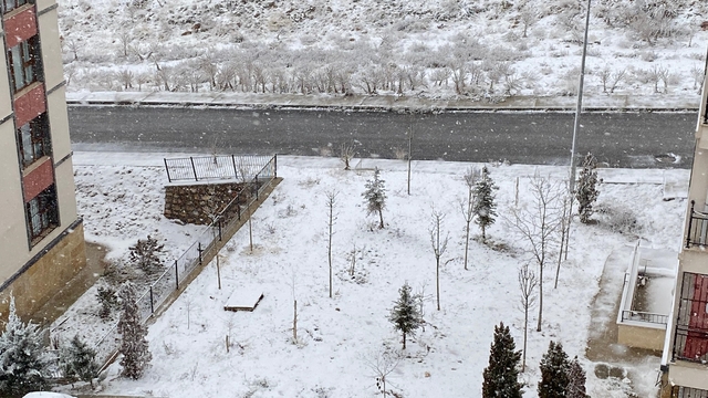 Elazığ'da kar yağışı başladı