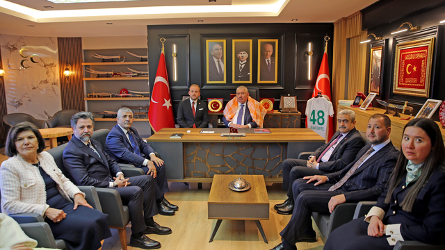 MHP Genel Başkan Yardımcısı Yalçın, Muğla'da partisinin il binasının açılışında konuştu: