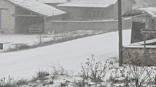 Eskişehir'in kırsalı beyaza büründü