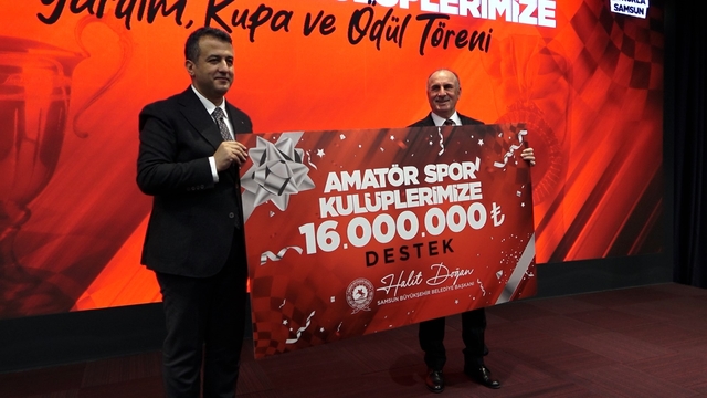 Samsun Büyükşehir'den amatör spor kulüplerine 16 milyon TL destek
