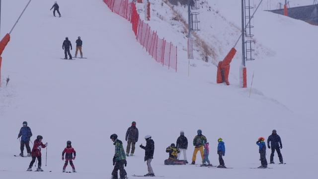 Palandöken'de kar, kış ve kayak keyfi