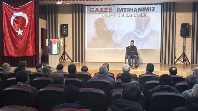 Solhan'da "Gazze" konulu konferans düzenlendi