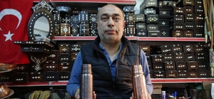 Yeni model bakır su mataraları büyük rağbet görüyor