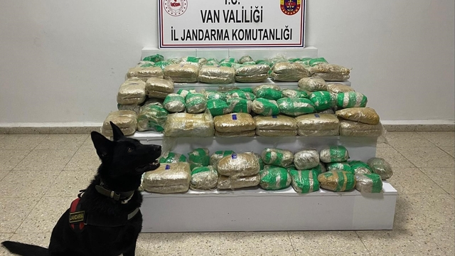 Van'da arazide 51 kilo skunk ele geçirildi