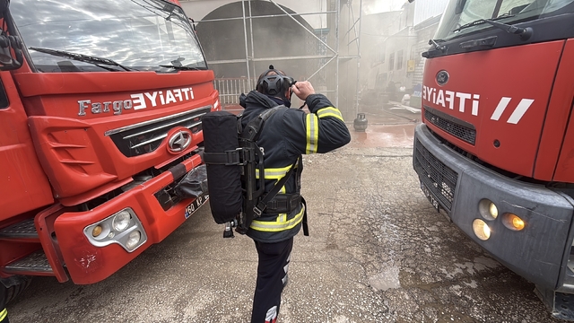 Tokat'ta spiral makinesinin oluşturduğu kıvılcım yangına neden oldu