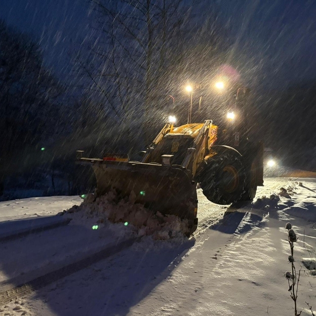 Nilüfer'de kar mesaisi