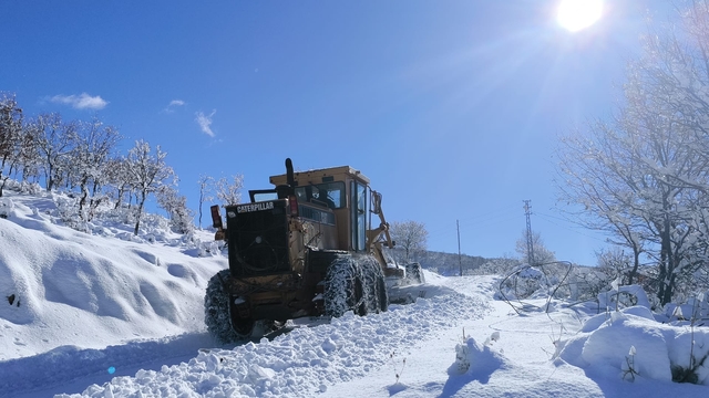 Bingöl'de 20 köy yolu kardan kapandı (2)
