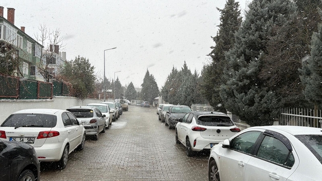 Eskişehir'de kar yağışı