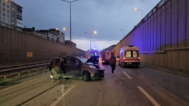 Çorum'da zincirleme trafik kazasında 7 kişi yaralandı