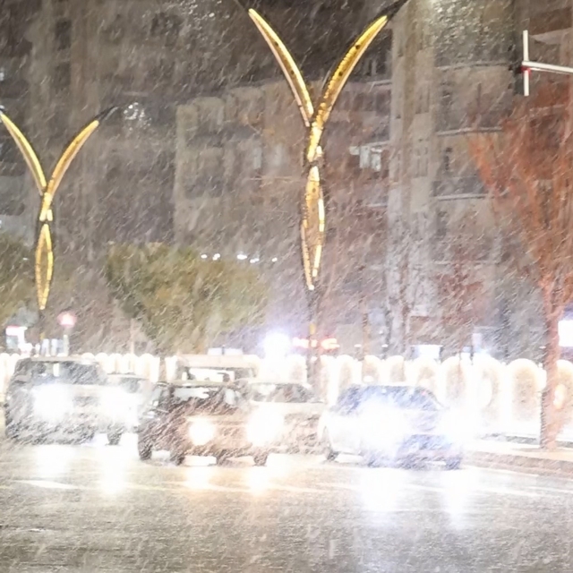 Aksaray'da beklenen kar yağışı başladı