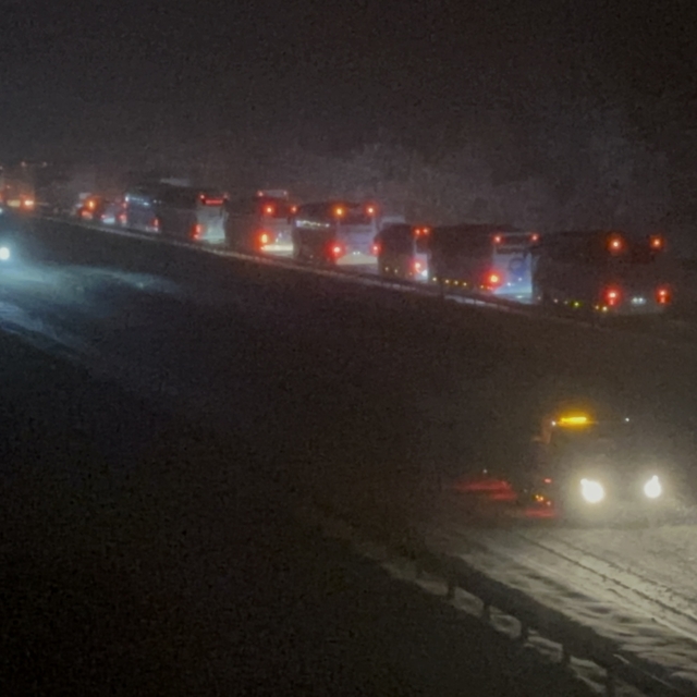 Bolu Dağı geçişinde yoğun kar yağışı (4)