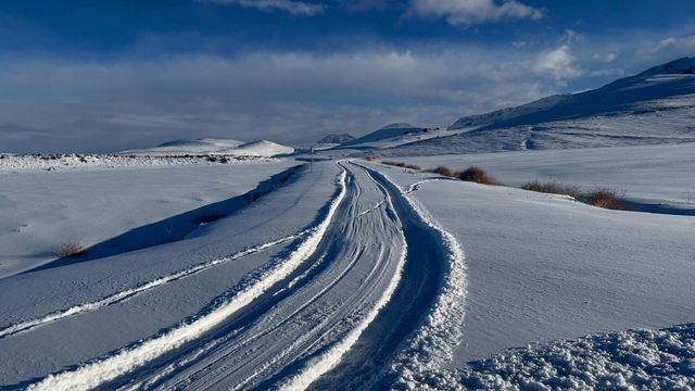 Patnos'ta karla mücadele devam ediyor