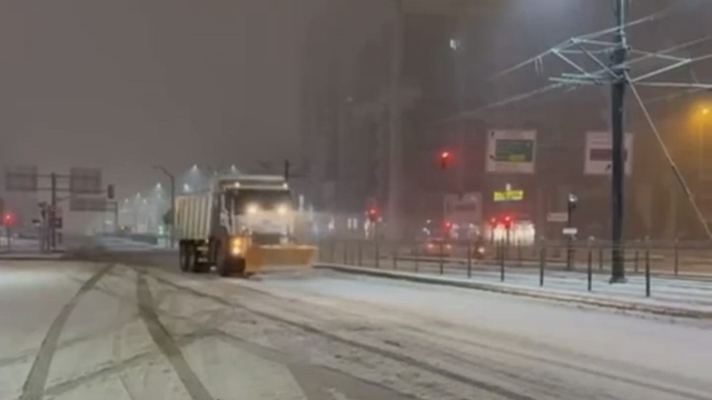 Gaziantep Büyükşehir, kar yağışına karşı tam kadro sahada