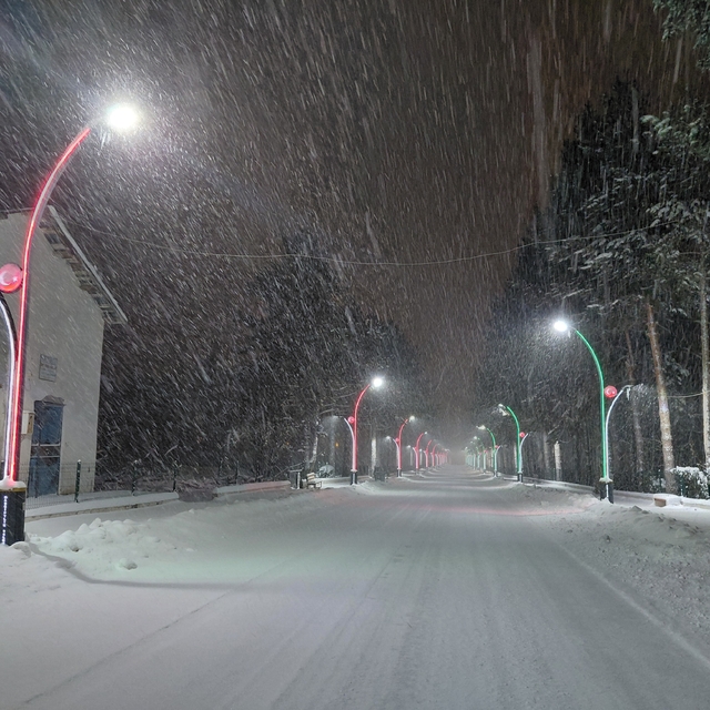 Başçiftlik'te kar yağışı etkili oldu