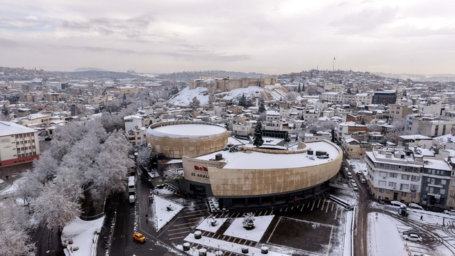 Gaziantep'ten kar manzaraları