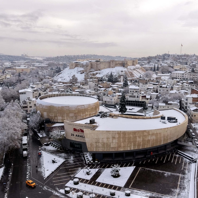 Gaziantep'ten kar manzaraları