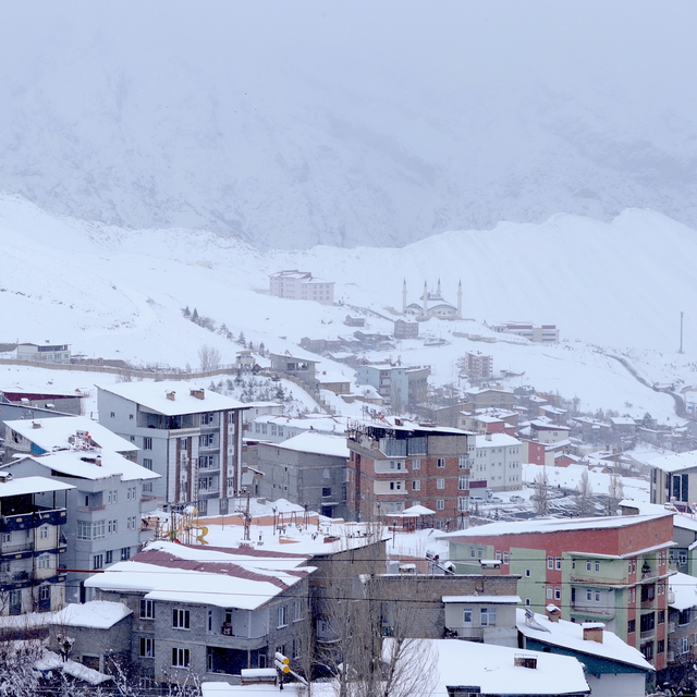 Hakkari'de kar ve soğuk hava etkisini sürdürüyor